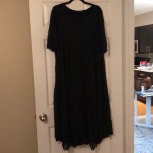 Comfy USA Black Mesh Dress